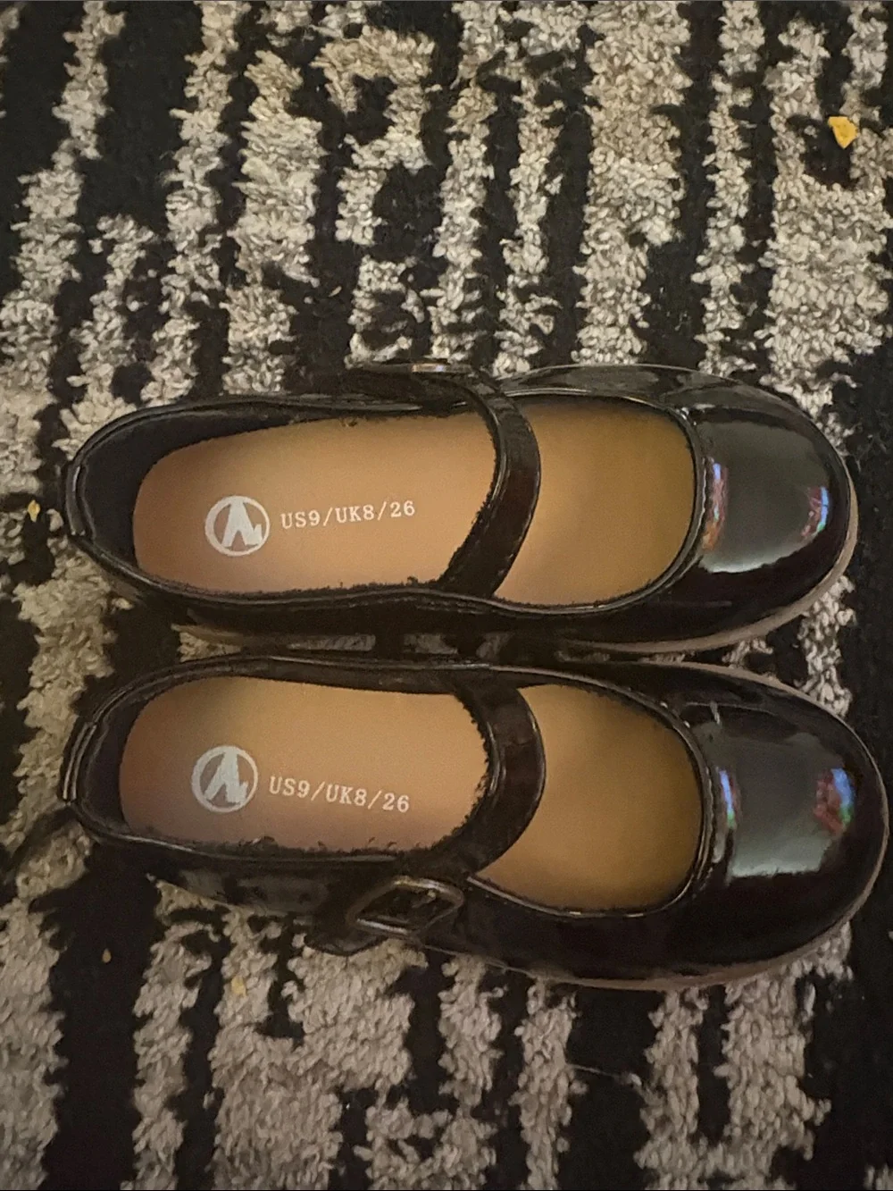 Kids Black Mary Jane Patent Shoes